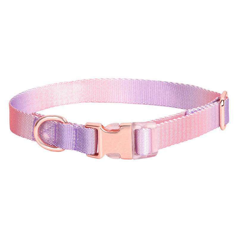 Adjustable Nylon Gradient Pet Collar
