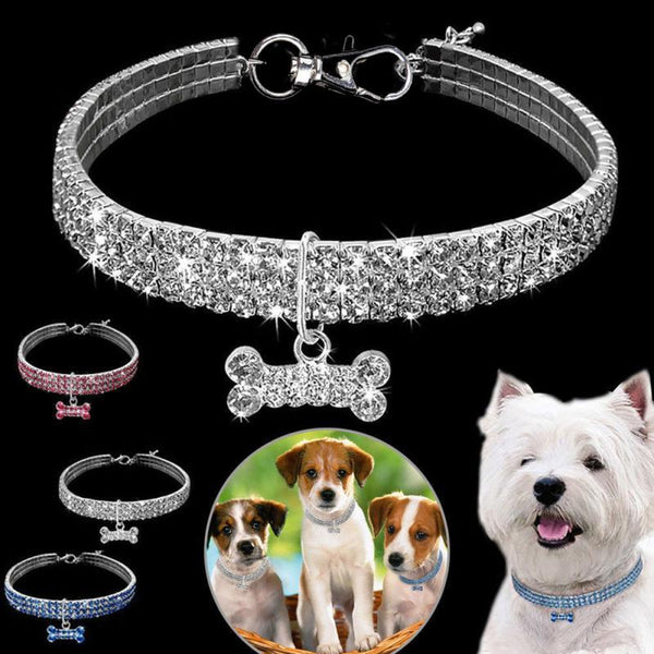Bling Rhinestone Crystal Dog Collar