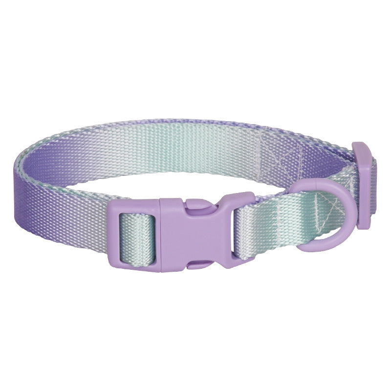Adjustable Nylon Gradient Pet Collar