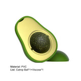 Juguete para limpiar los dientes con hierba gatera y aguacate