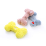 Hueso de peluche chirriante para perros 