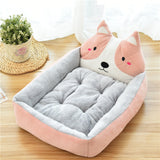 Large Cozy Pet Bed – 7 Colors, Soft Fleece