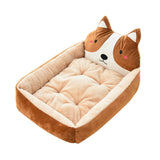 Large Cozy Pet Bed – 7 Colors, Soft Fleece