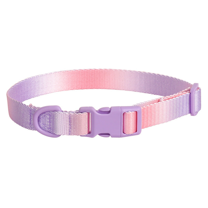 Adjustable Nylon Gradient Pet Collar