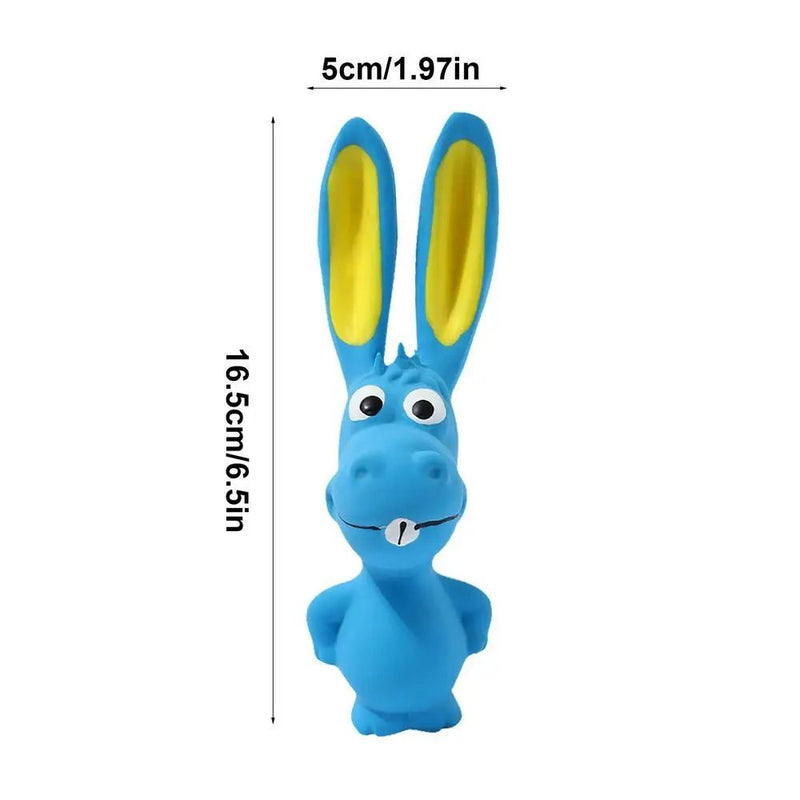 Latex Squeaky Hippo Chew Toy