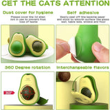 Juguete para limpiar los dientes con hierba gatera y aguacate