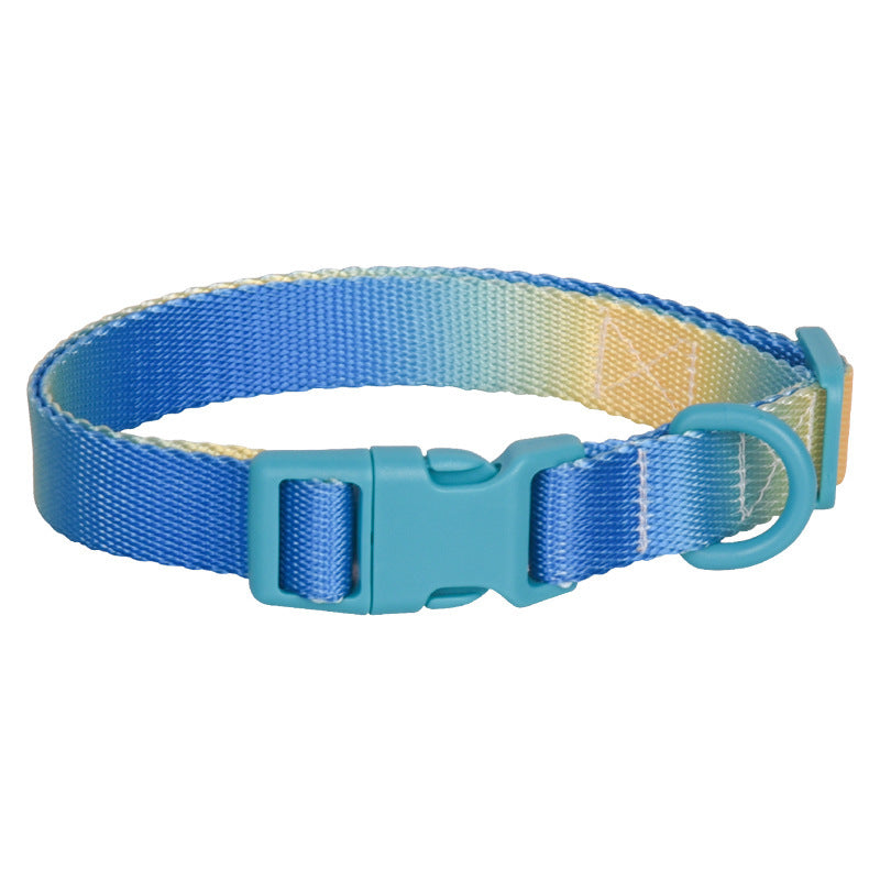 Adjustable Nylon Gradient Pet Collar