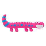 Jouet à mâcher couineur en latex en forme de lézard 