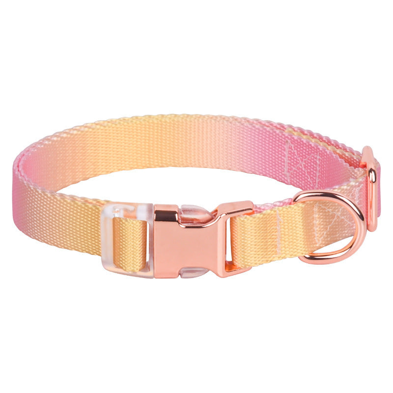 Adjustable Nylon Gradient Pet Collar