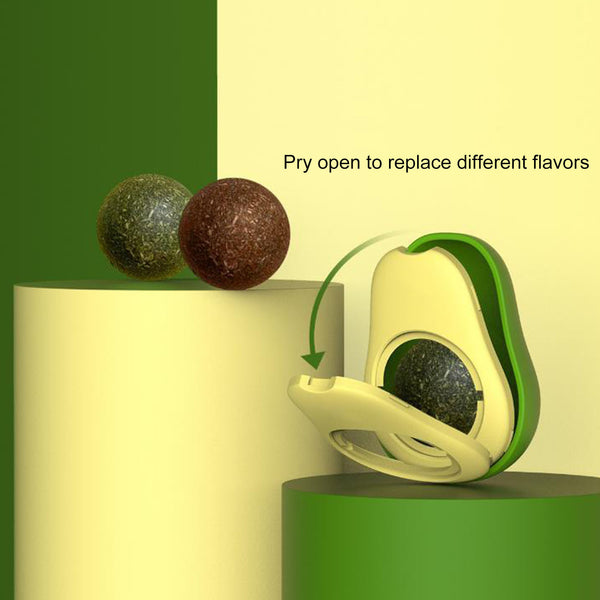 Avocado Catnip Teeth Cleaning Toy