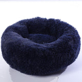 Round plush pet nest bed.