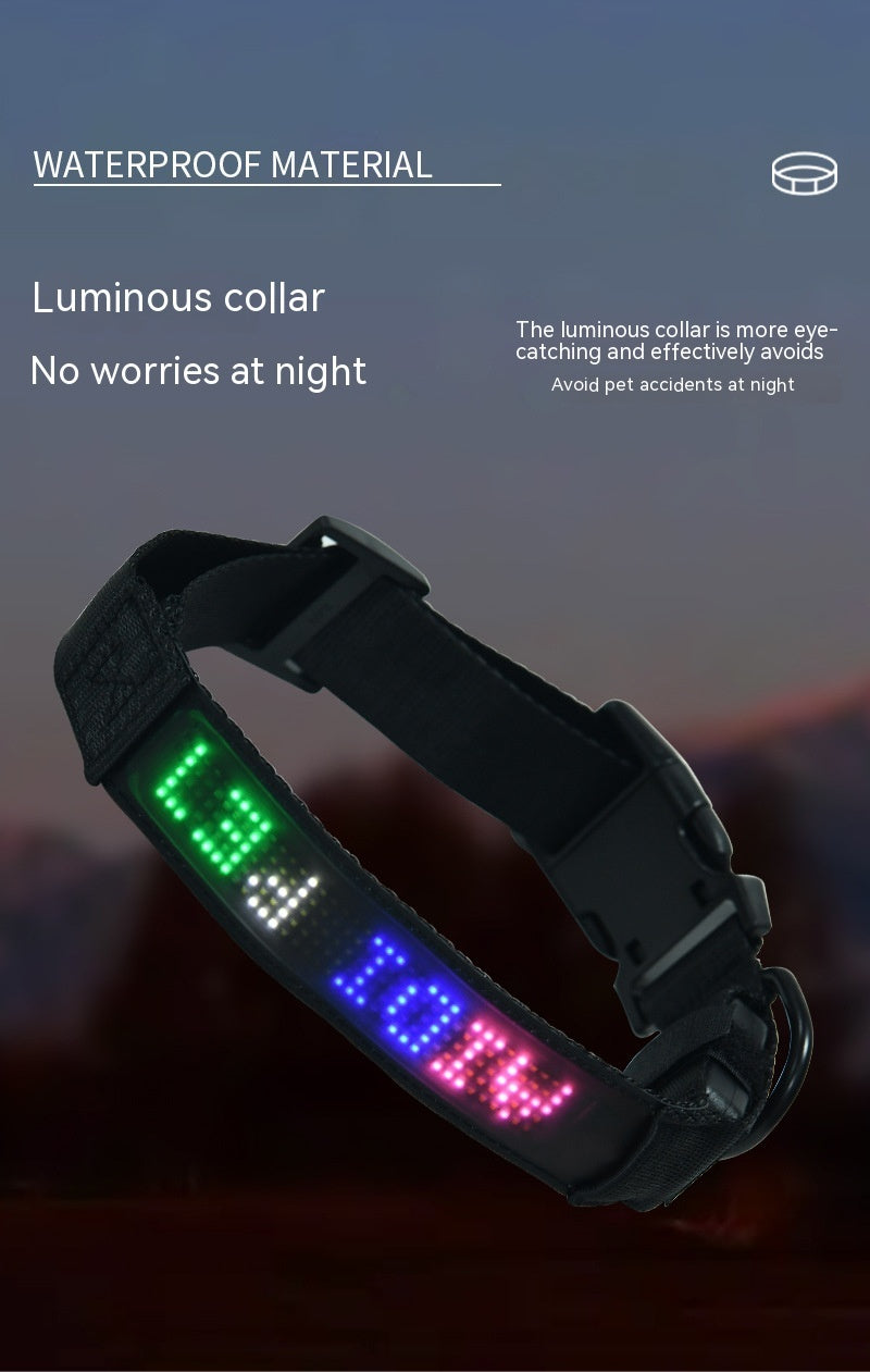 Harnais de suivi LED intelligent pour chien