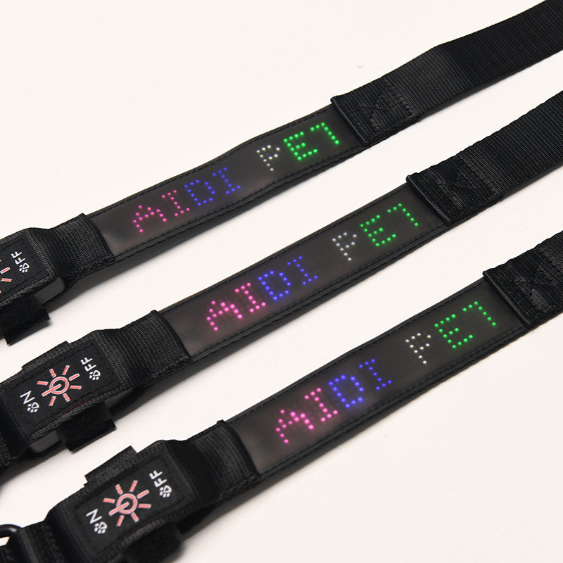 Harnais de suivi LED intelligent pour chien