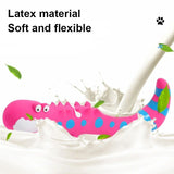 Jouet à mâcher couineur en latex en forme de lézard 