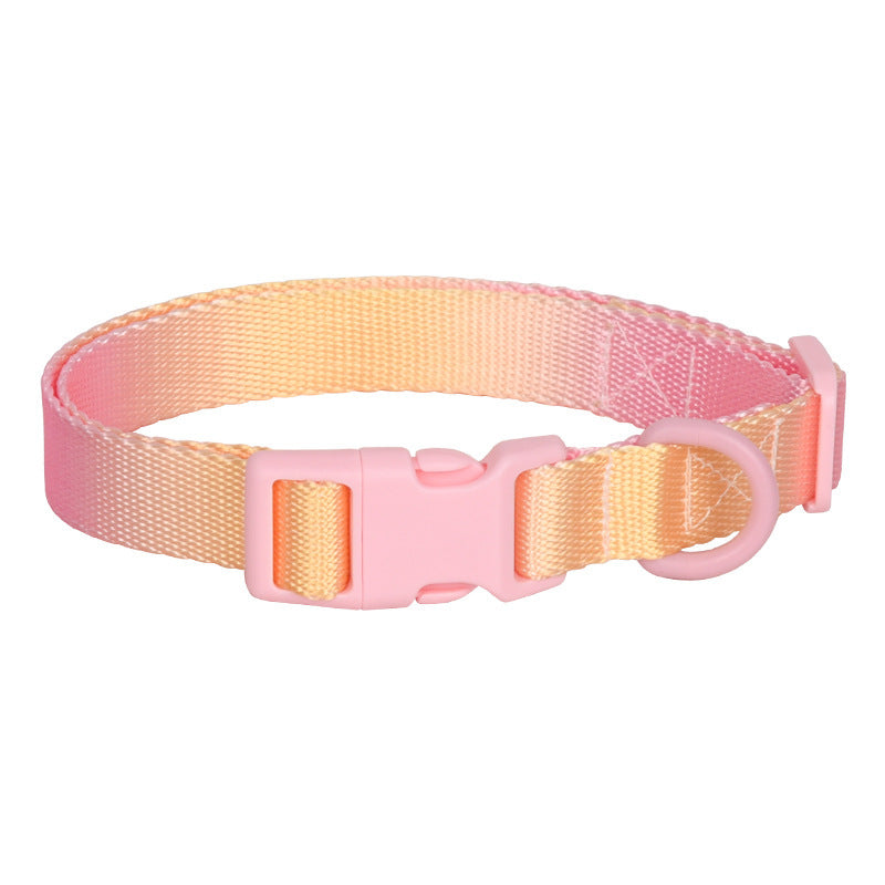 Adjustable Nylon Gradient Pet Collar