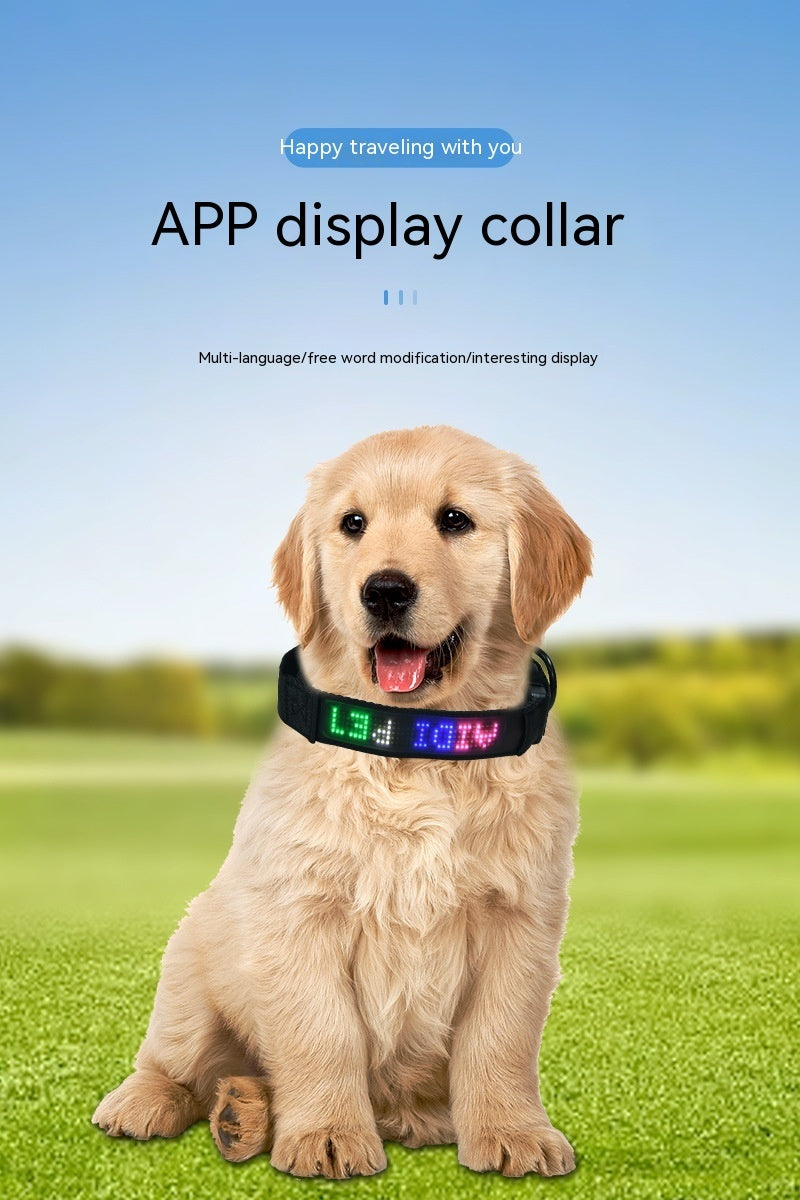 Harnais de suivi LED intelligent pour chien