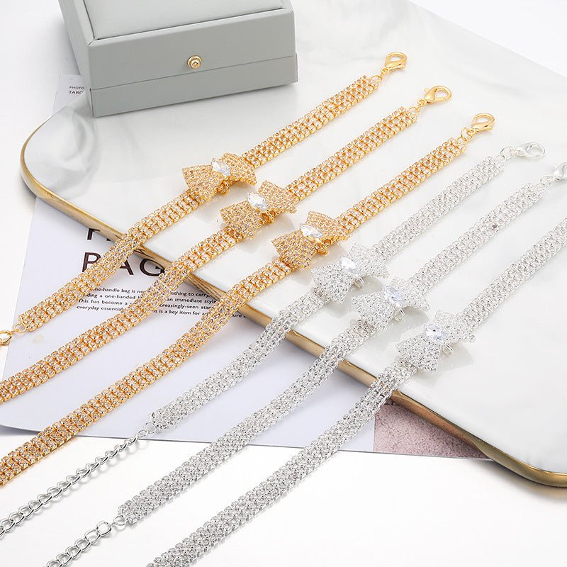Adjustable Crystal Bow Pet Collar