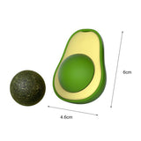 Juguete para limpiar los dientes con hierba gatera y aguacate
