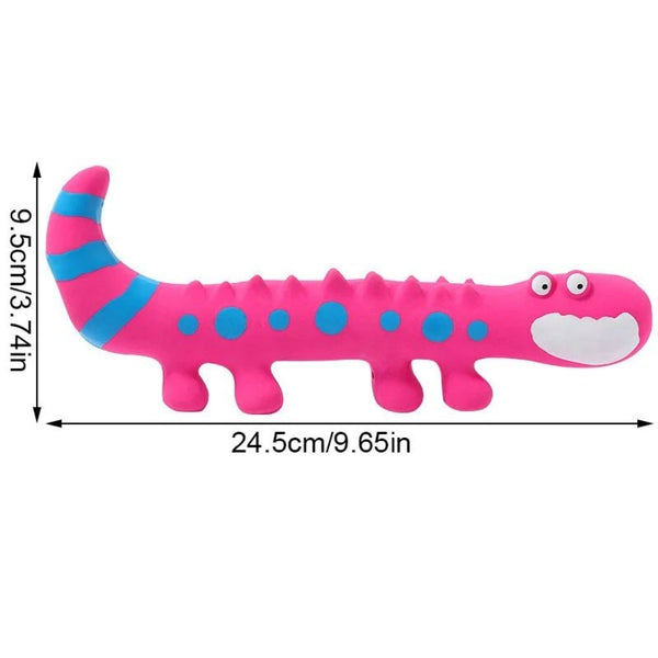 Latex Squeaky Lizard Chew Toy