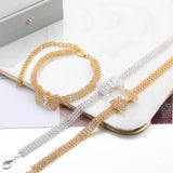 Adjustable Crystal Bow Pet Collar